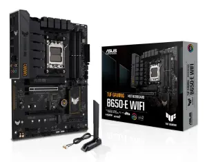 Mainboard|ASUS|AMD B650|SAM5|ATX|Memory DDR5|Memory slots 4|1xPCI-Express 3.0 1x|2xPCI-Express 3.0 16x|1xPCI-Express 4.0 16x|3xM.2|1xHDMI|1xDisplayPort|3xUSB 2.0|4xUSB 3.2|1xUSB-C|1xRJ45|5xAudio port|TUFGAMINGB650-EWIFI