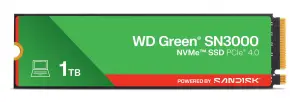 SSD|SANDISK|150xTBW rating|MTBF 1.75 h|NVMe Yes|PCI Express 4.0|M.2|1000 GB|POWERED BY SANDISK|Green|WDS100T4G0E