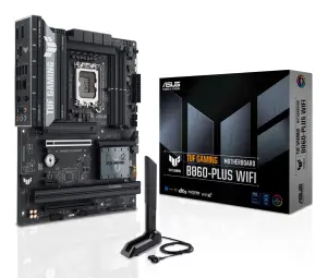Mainboard|ASUS|Intel B860 Express|LGA1851|ATX|Memory DDR5|Memory slots 4|1xPCI-Express 4.0 1x|1xPCI-Express 4.0 16x|1xPCI-Express 5.0 16x|3xM.2|1xHDMI|1xDisplayPort|2xUSB 2.0|3xUSB 3.0|2xUSB 3.2|1xUSB-C|1xOptical S/PDIF|1xRJ45|5xAudio port|TUFGAMINGB860-P