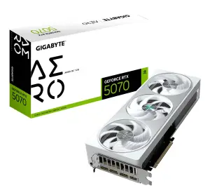 Graphics Card|GIGABYTE|NVIDIA GeForce RTX 5070|12 GB|GDDR7|192 bit|PCIE 5.0 16x|GPU 2625 MHz|Triple slot Fansink|1xHDMI|3xDisplayPort|GV-N5070AEROOC-12GD