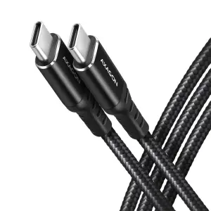 CABLE USB-C TO USB-C 3M 60W/BLACK BUCM3-CM30AB AXAGON