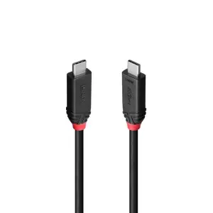 CABLE USB4 240W TYPE C 2M/BLACK LINE 37002 LINDY