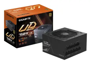 Power Supply|GIGABYTE|UD750GM PG5 V2|ATX 3.1|750 Watts|Efficiency 80 PLUS GOLD|PFC Active|MTBF 100000 hours|GP-UD750GMPG5V2