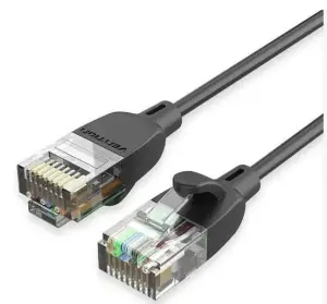 PATCH CABLE CAT.6A UTP/1M BLACK IBIBF VENTION